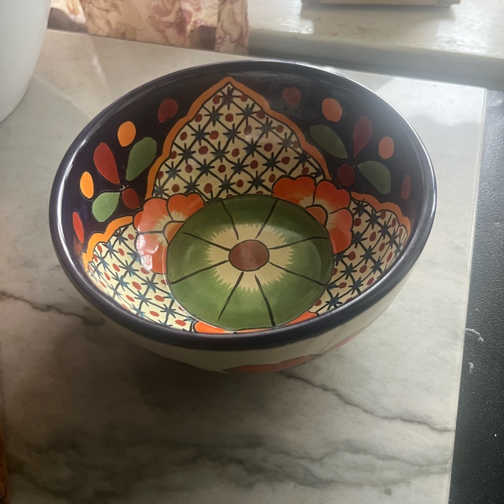 Mexican Pottery GARRY Hand Painted Lead Free Mexico